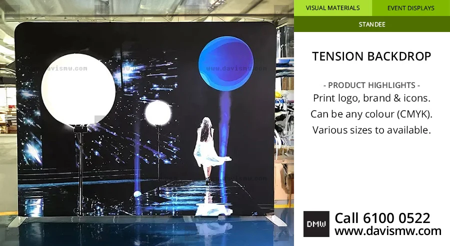 SEG Pop Up Backdrop for Trade Show Booth -  Davis Materialworks - Singapore