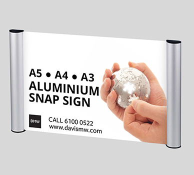  Aluminium Snap Sign - Davis Materialworks