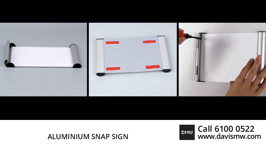  Aluminium Snap Sign - Davis Materialworks