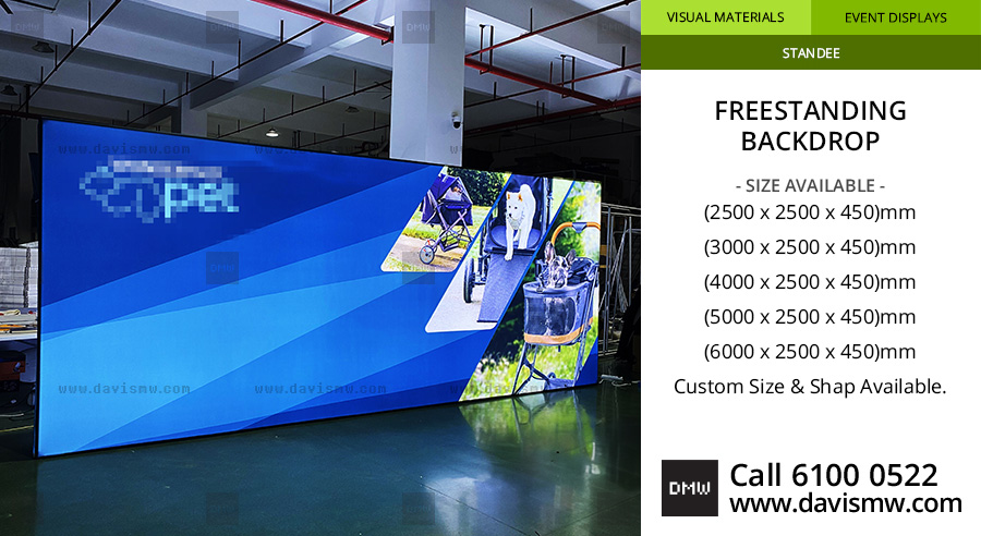 Freestanding Backdrop - w/ LED Lighting - Davis Materialworks