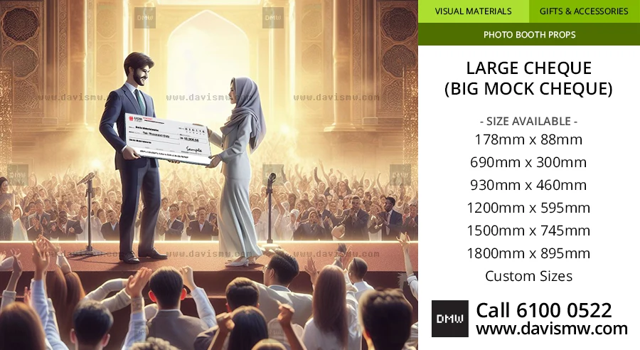 Large Cheque - Davis Materialworks