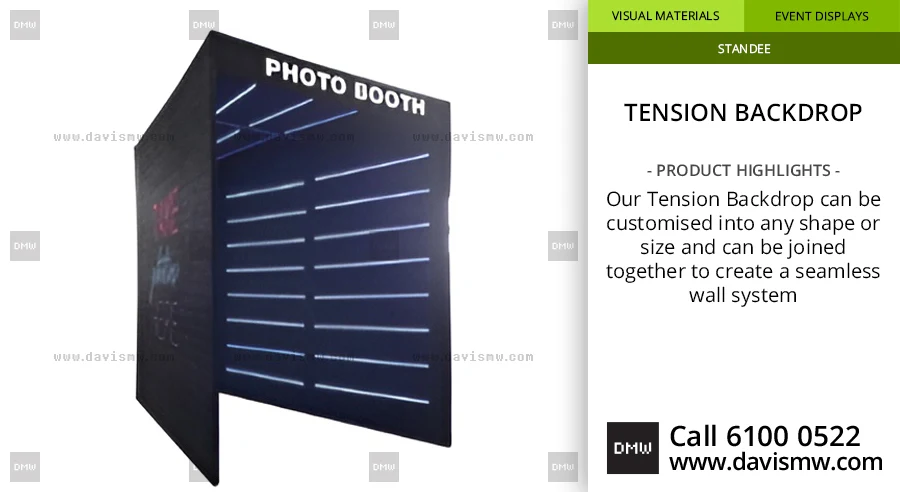 Tension Backdrop - Photobooth - Davis Materialworks