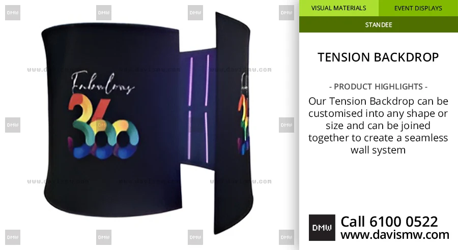 Tension Backdrop - Round Circle Backdrop - Davis Materialworks