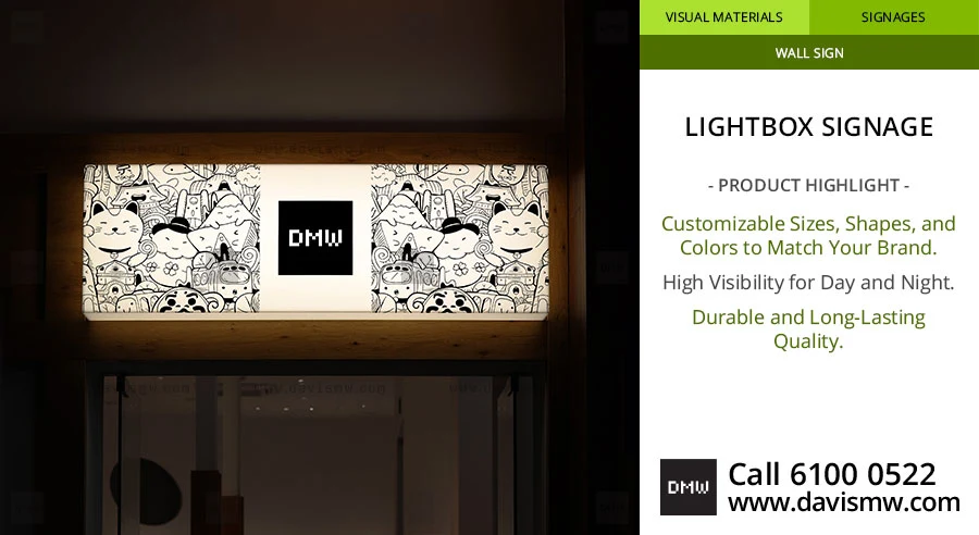Lightbox Signage - Davis Materialworks