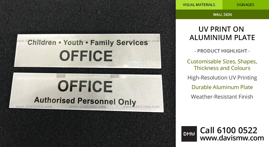 UV Print on Aluminium Plate - Davis Materialworks