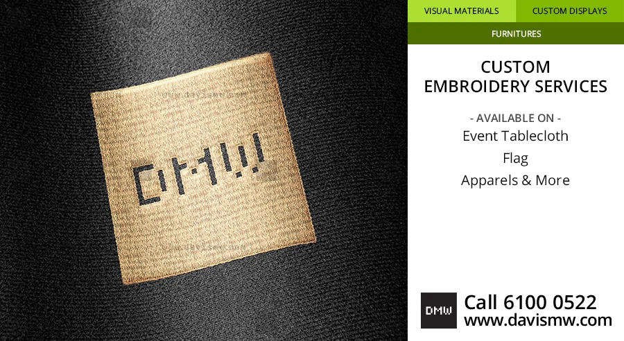 Custom Embroidery Services For Fabric - Davis Materialworks