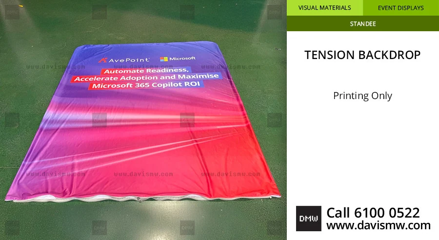 AvePoint Tension Backdrop - Reprint Print - Davis Materialworks