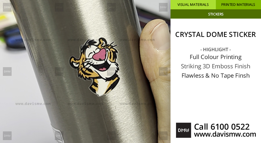 Crystal Dome Sticker Labels - Davis Materialworks