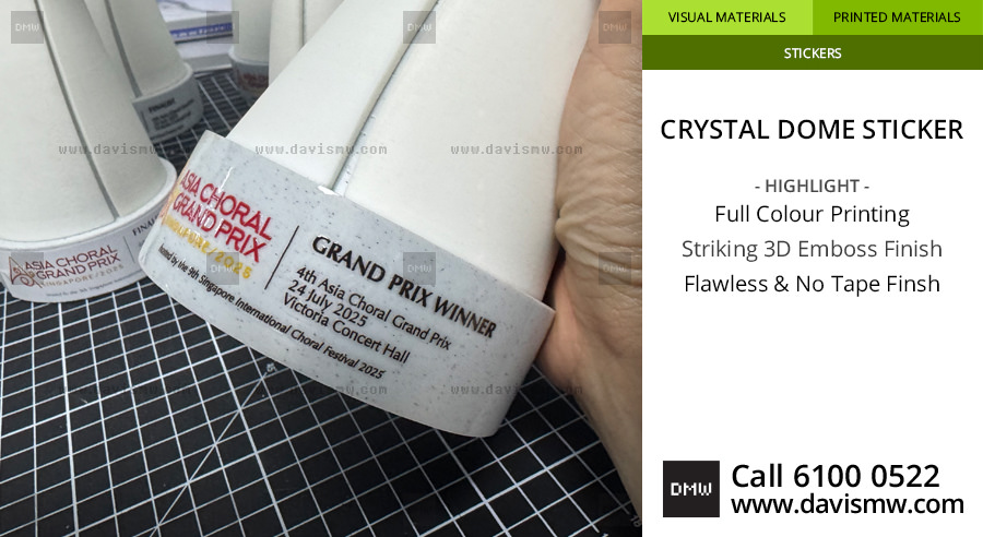 Crystal Dome Sticker Labels - Davis Materialworks
