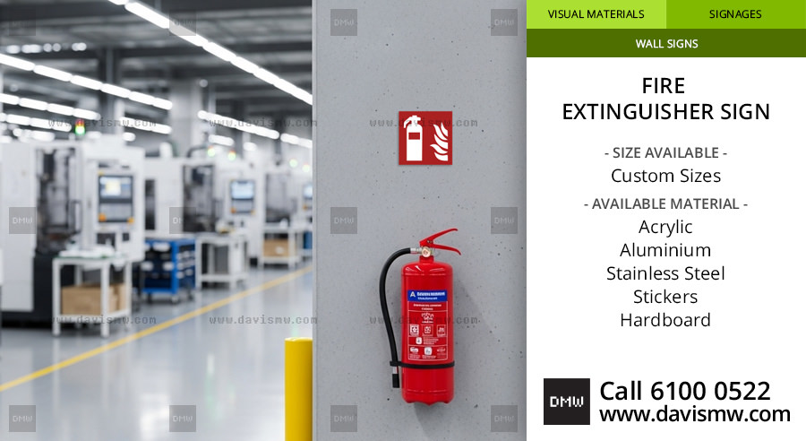 Fire Extinguisher Sign - Factory - Davis Materialworks