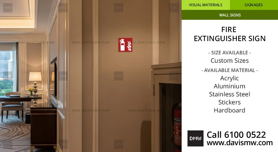 Fire Extinguisher Sign - Hotel - Davis Materialworks