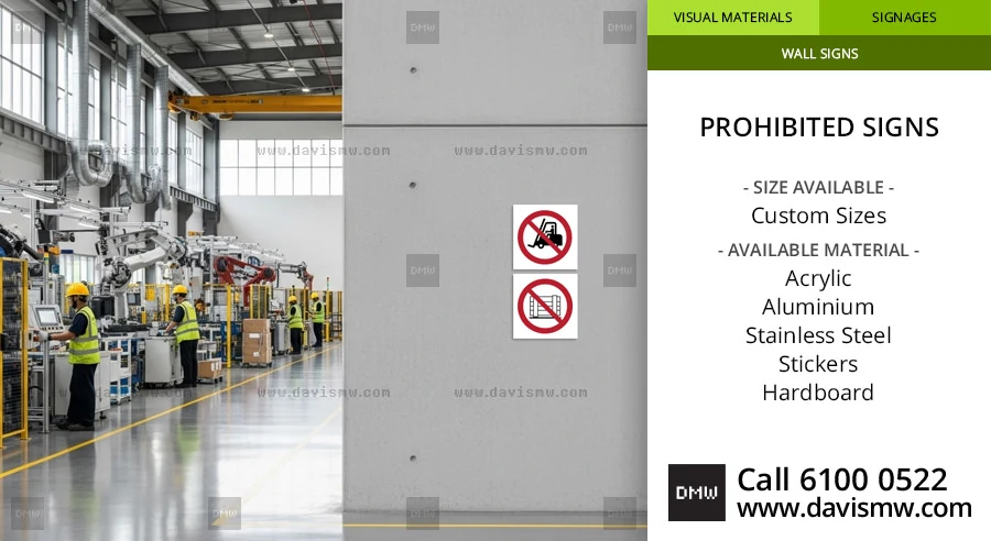 Prohibited Signs - No Forklift, No Stacking Sign - Davis Materialworks