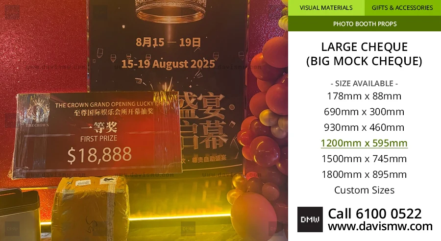Large Cheque - 1200 x 595 - Davis Materialworks