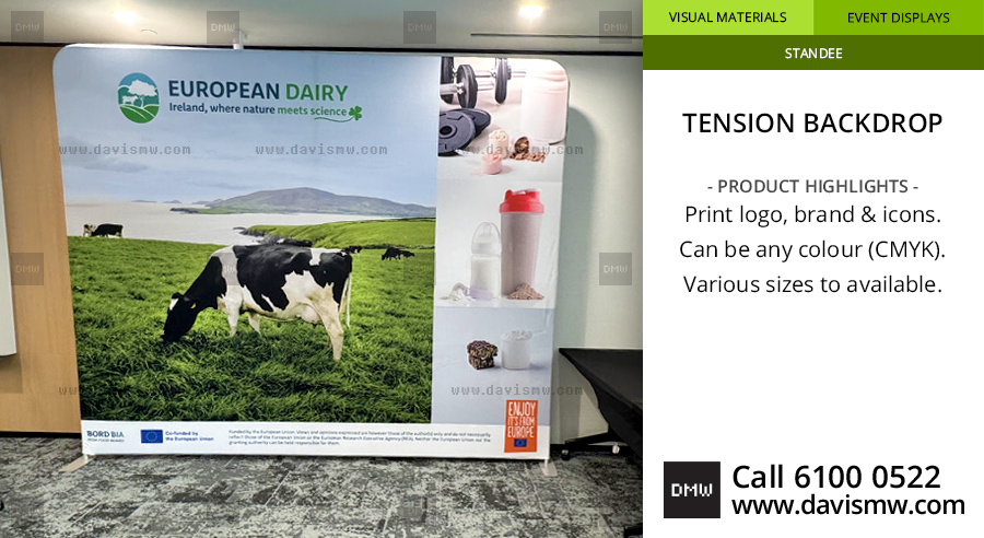 Tension Backdrop - 3m x 2.5m - Davis Materialworks