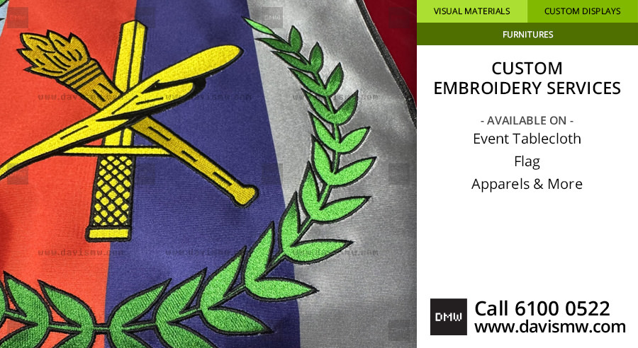 Custom Embroidery Services For Fabric - Davis Materialworks
