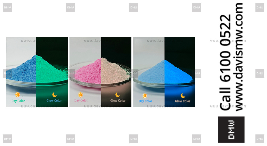 Photoluminescent Colour Chart - Davis Materialworks