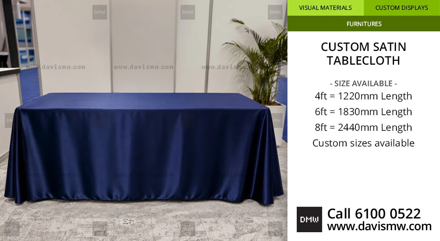 Custom Satin Tablecloth | Davis Materialworks