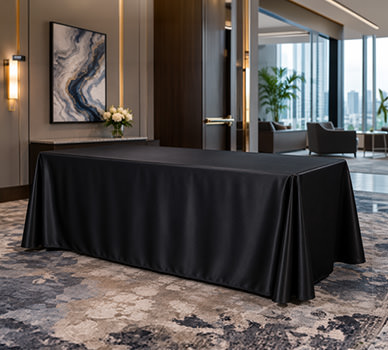 Custom Satin Tablecloth | Davis Materialworks