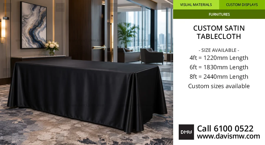 Custom Satin Tablecloth | Davis Materialworks