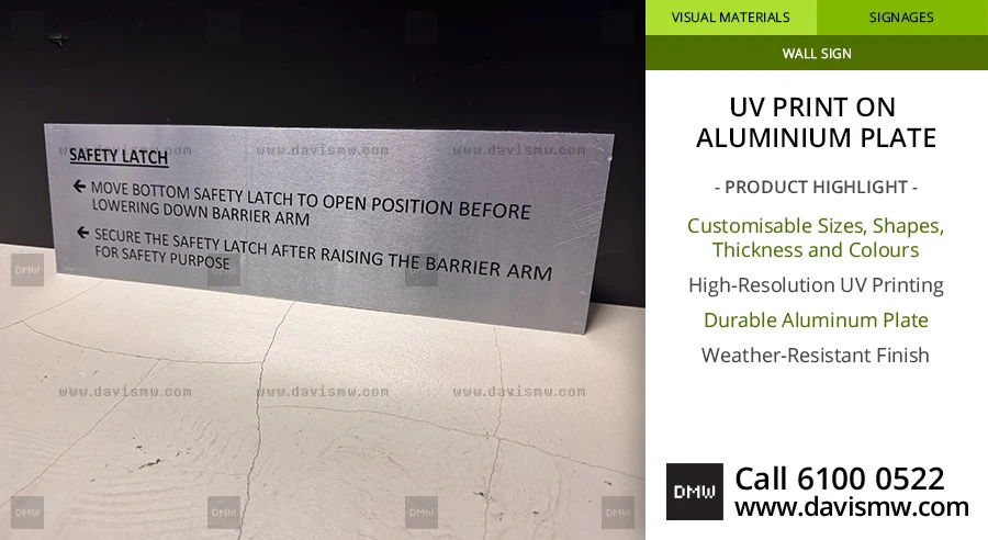 UV Print on Aluminium Plate - For Machine - Davis Materialworks