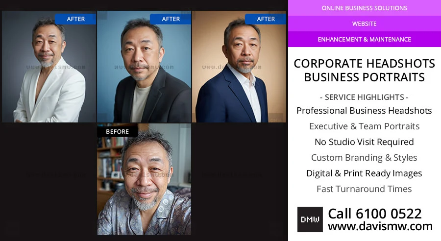 Professional Business Portraits Singapore - Davis Materialworks