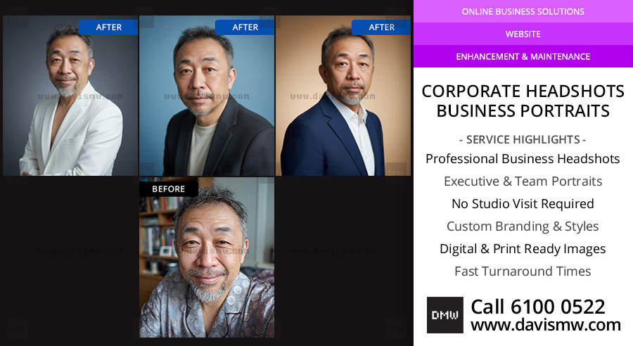 Professional Business Portraits Singapore - Davis Materialworks
