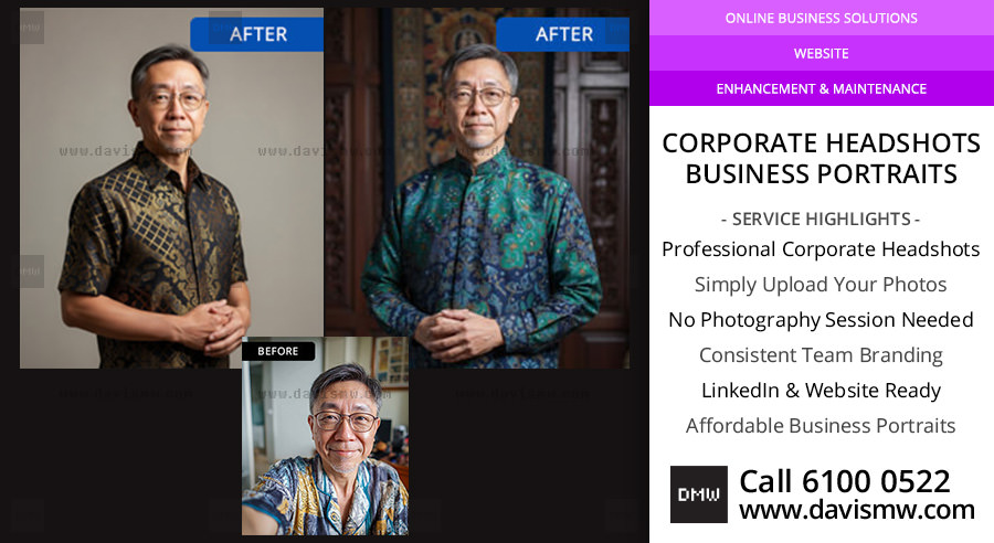 Professional Business Portraits Singapore - Davis Materialworks