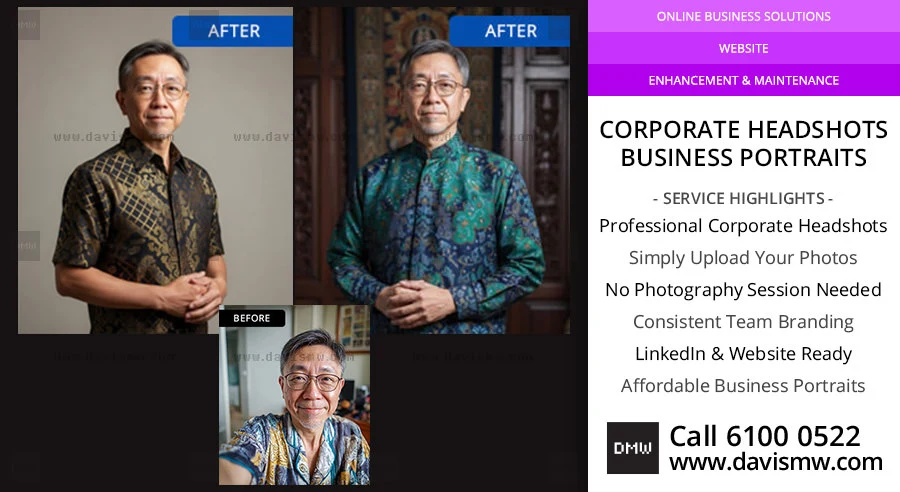 Professional Business Portraits Singapore - Davis Materialworks
