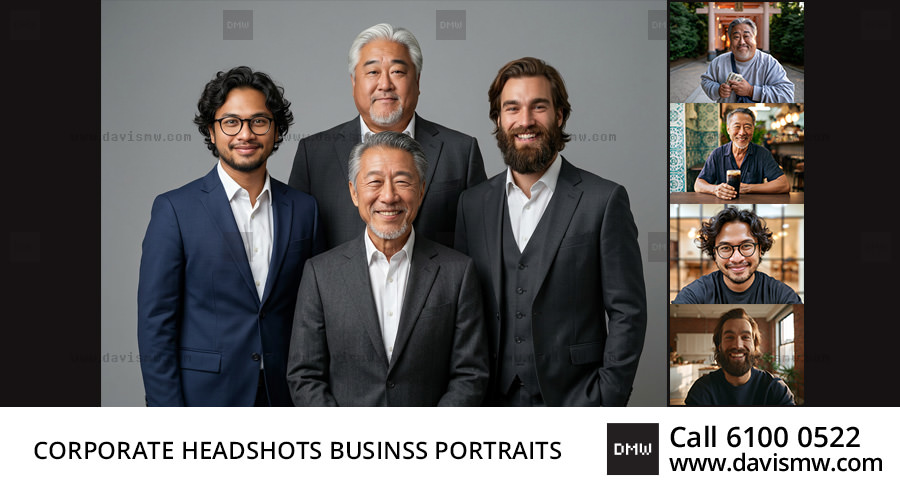 Corporate Headshots & Professional Business Portraits Singapore | Davis Materialworks