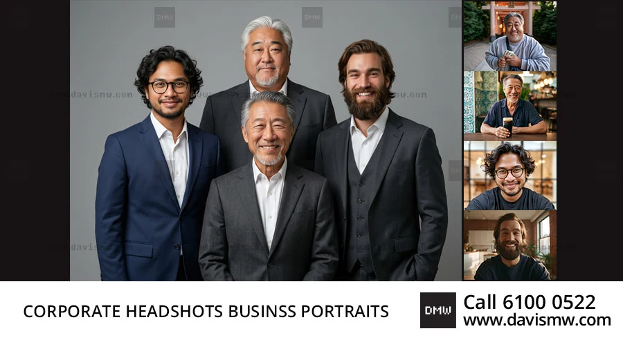 Corporate Headshots & Professional Business Portraits Singapore | Davis Materialworks