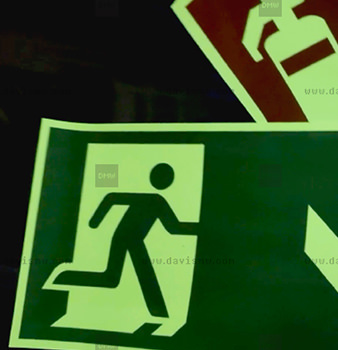Photoluminescent Sign - Stickers Singapore - Davis Materialworks
