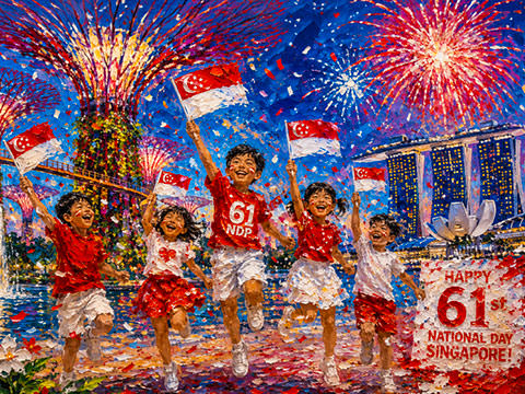 Happy Birthday Singapore! It's your 61st Birthday in 2026. 国庆节快乐，新加坡！