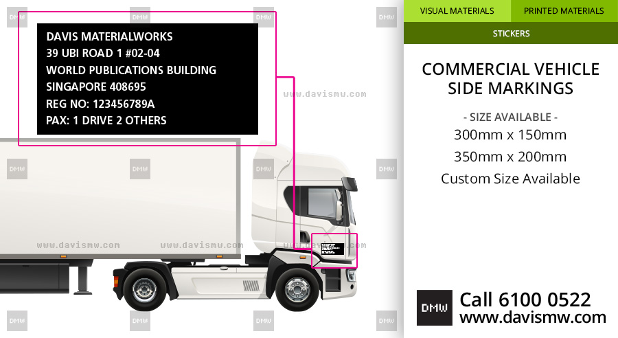 Commercial Vehicle Side Markings - Davis Materialworks