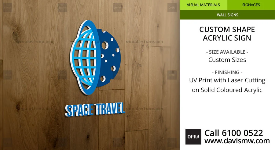Custom Shape Acrylic Sign - Davis Materialworks