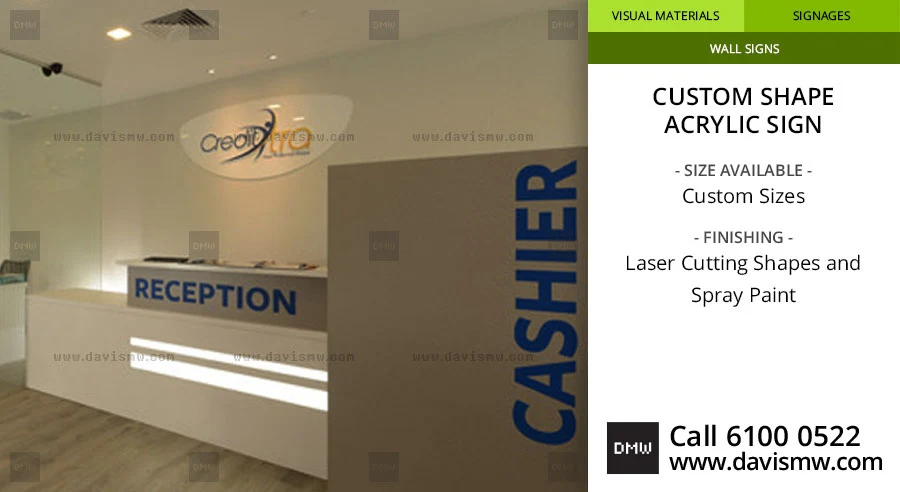 Custom Shape Acrylic Sign - Spray Paint - Davis Materialworks