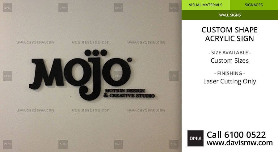 Custom Shape Acrylic Sign - Laser Cutting Only - Davis Materialworks