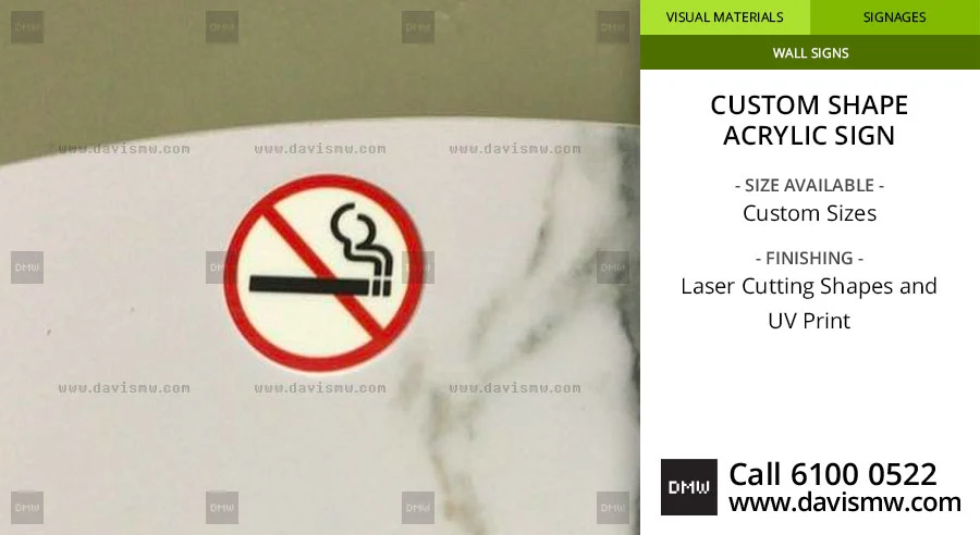 Custom Shape Acrylic Sign - UV Print - Davis Materialworks