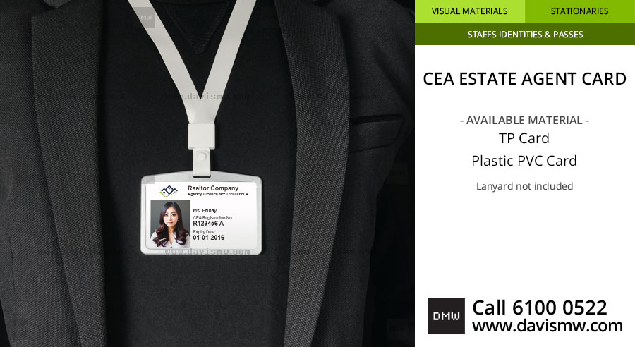 CEA Estate Agent Card - Davis Materialworks
